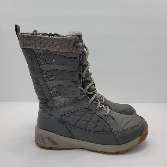 Columbia Meadows Omni-Heat 3D Shoes - Columbia Meadows Omni-Heat 3D Mid Calf Women's Boots Gray YL0364-030 US Size 9